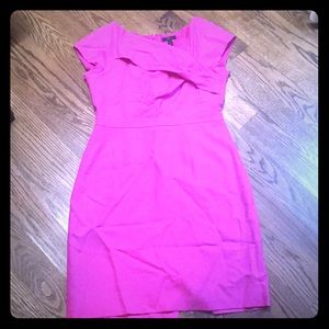 J crew pink origami dress